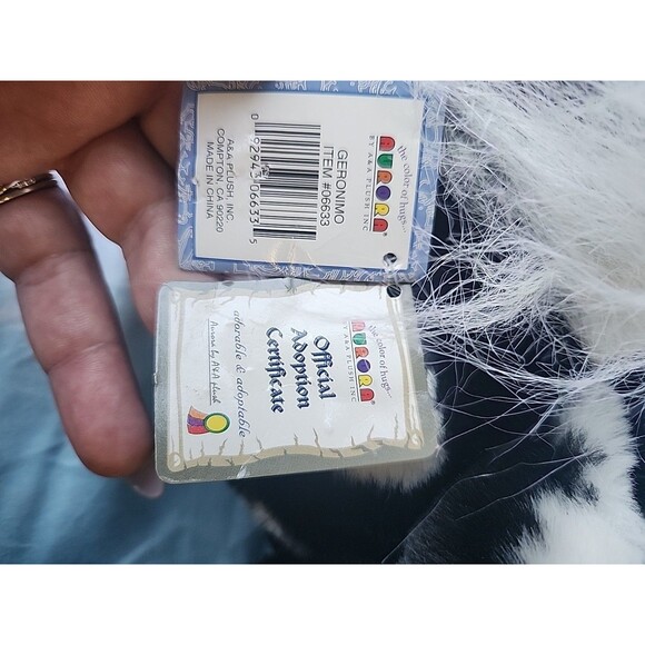 Aurora Flopsies Zebra Plush original tags 10-13" Soft Cuddly Collectible - Picture 7 of 8